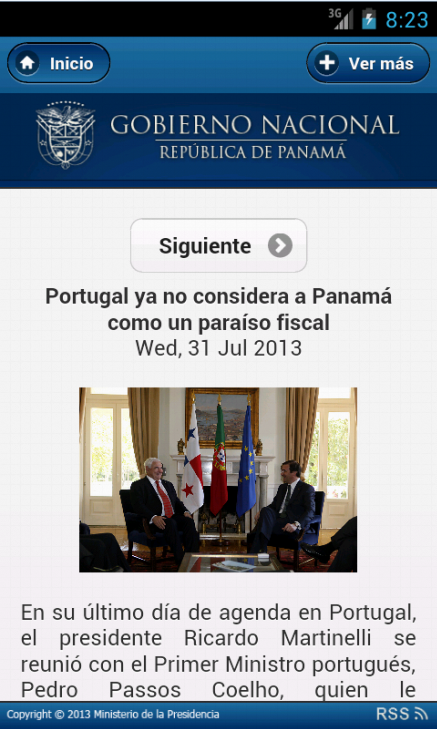 Noticias Presidencia Panamá截图6