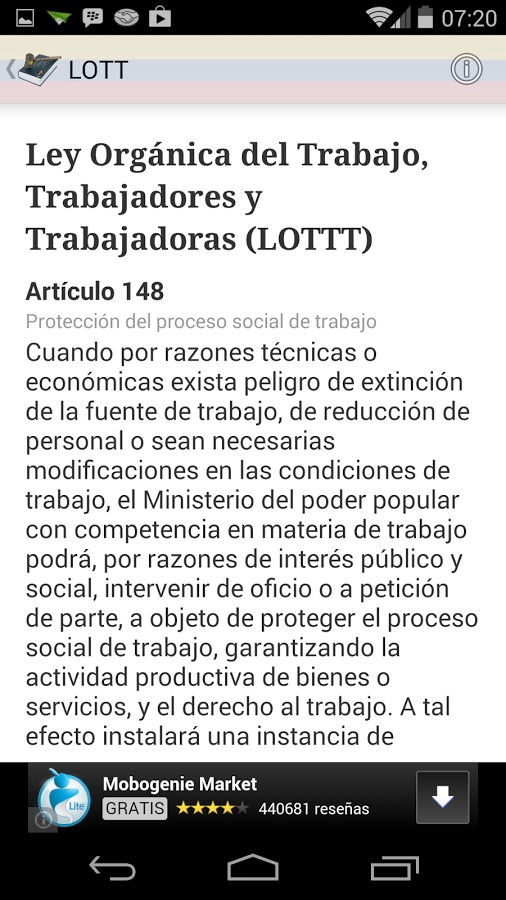 Ley del Trabajo (LOTTT)截图3