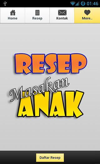 Resep Masakan untuk Anak截图1