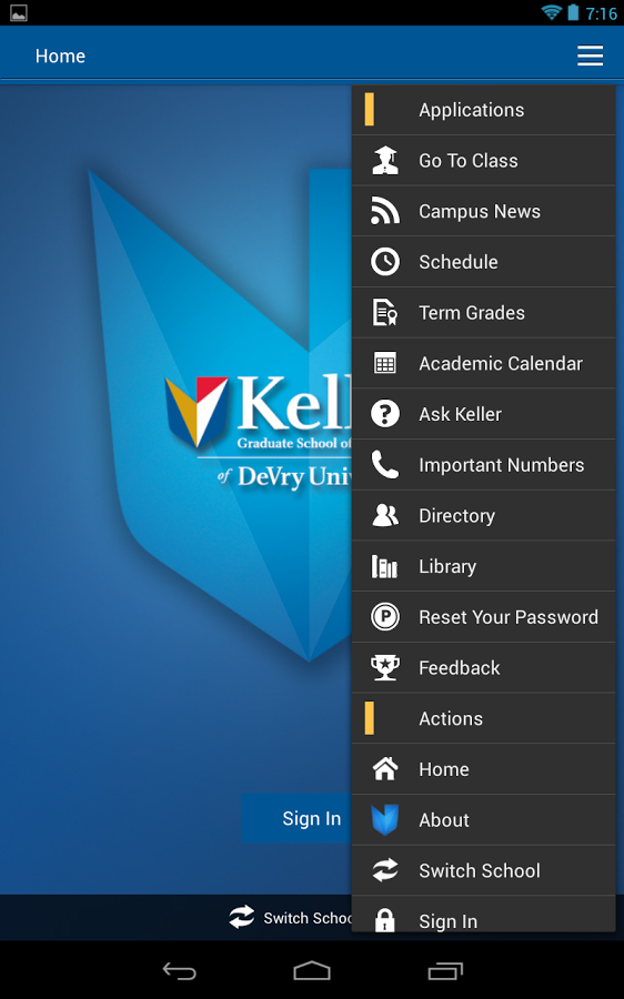 Keller Graduate School App截图2