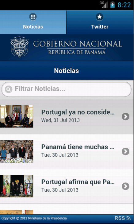 Noticias Presidencia Panamá截图5