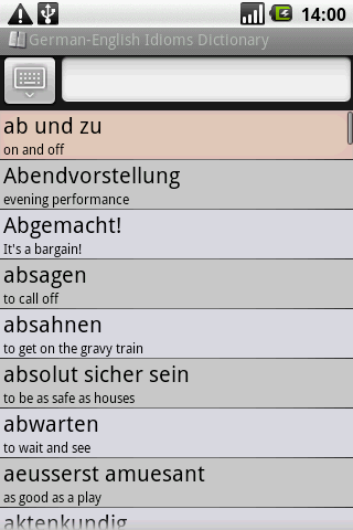 BKS German to English Idioms截图2