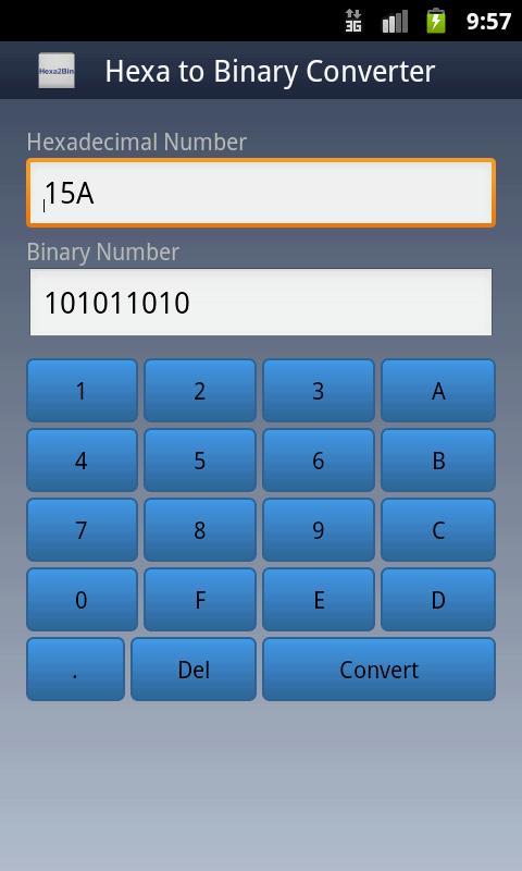 Hexa To Binary Converter截图3