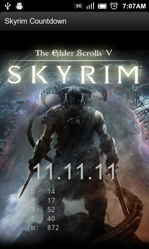 Skyrim Release Countdown截图1