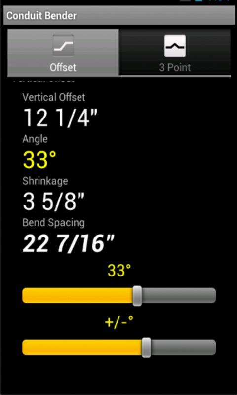 Conduit Bending Calculator截图3