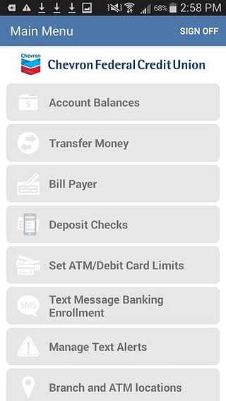 Chevron FCU Mobile Banking截图3