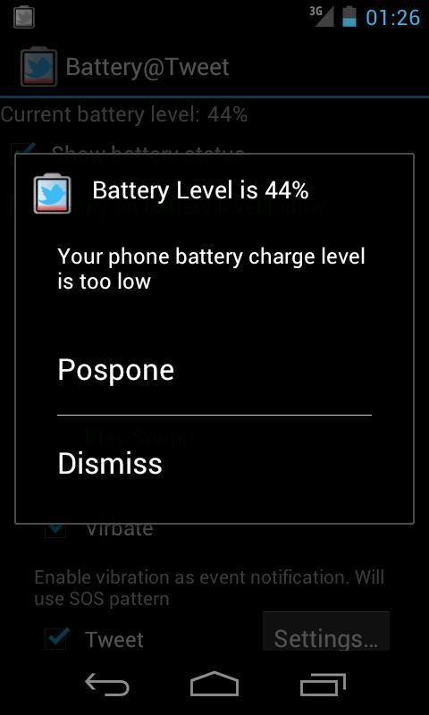 Battery Tweet Lite截图1