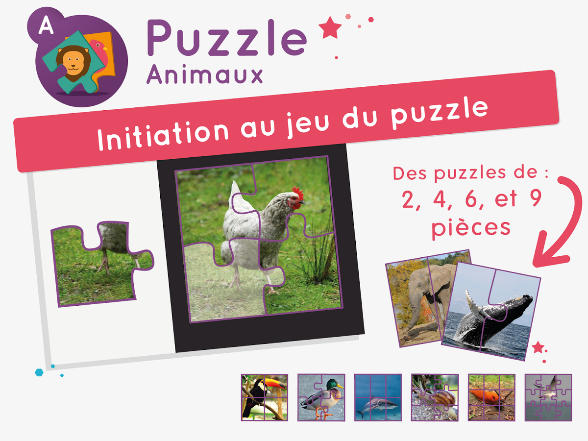 Puzzle - Animaux -Jeu éducatif截图6