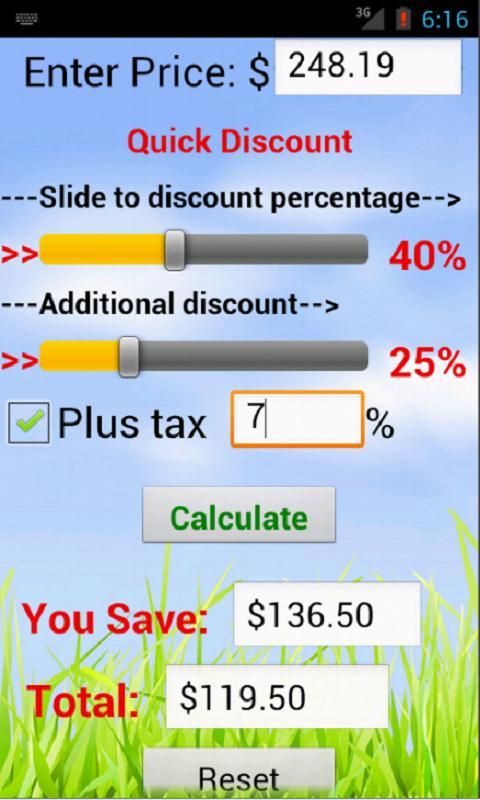 Quick Discount Calculator截图8