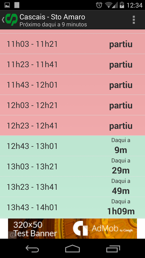 Próximo Comboio Cascais截图2