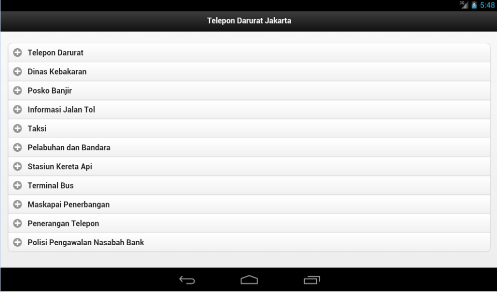 Nomor Darurat Jakarta截图1