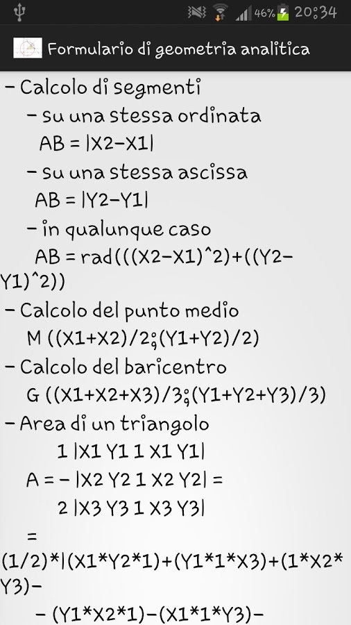 Formulario geometria analitica截图1