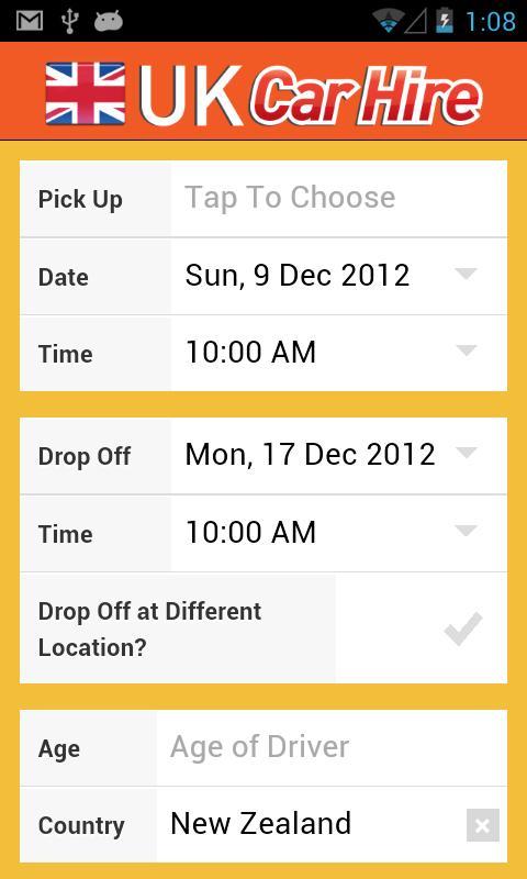 UK Car Hire截图1