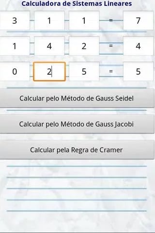 Calc M&eacute;todo Direto e Ite...截图1