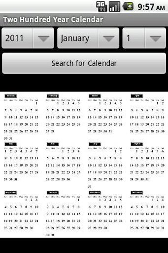 Two Hundred Year Calendar截图3