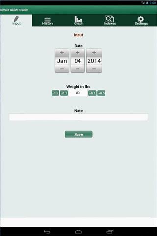 简单的体重记录器截图4