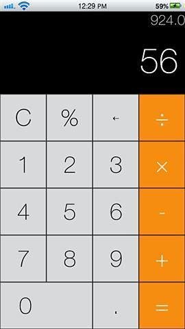 iOS7的计算器 iOS 7 Calculator截图1