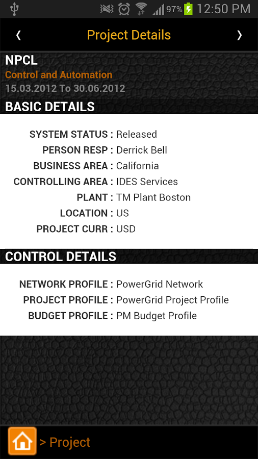 Project Management (SAPUI5)截图4