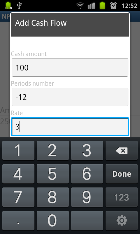 Net Present Value Calculator截图1