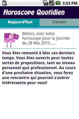 Horoscope Bélier Francais截图2