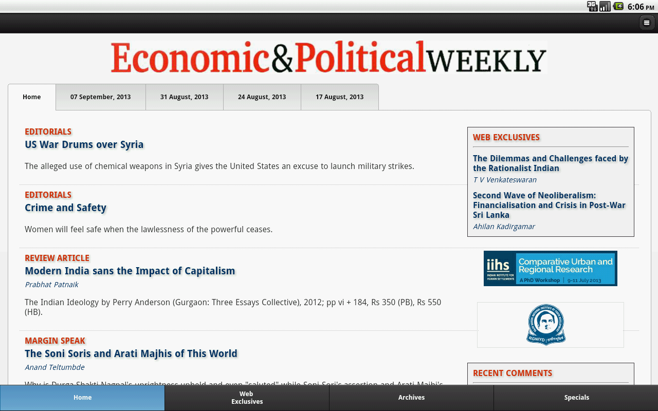 Economic and Political Weekly截图1