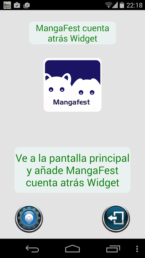 MangaFest cuenta atrás Widget截图2