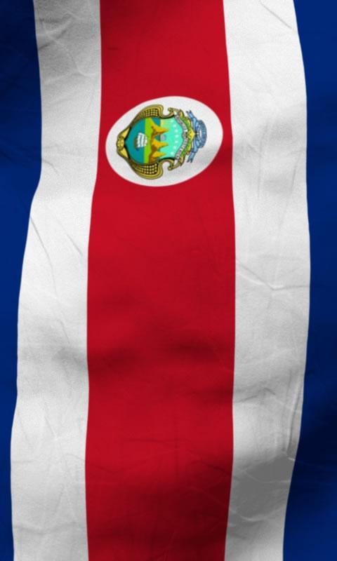 Costa rica flag lwp Free截图3