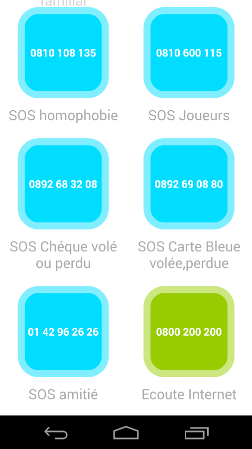 Numéro d’appel d’urgence (FR)截图9