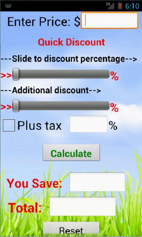 Quick Discount Calculator截图5