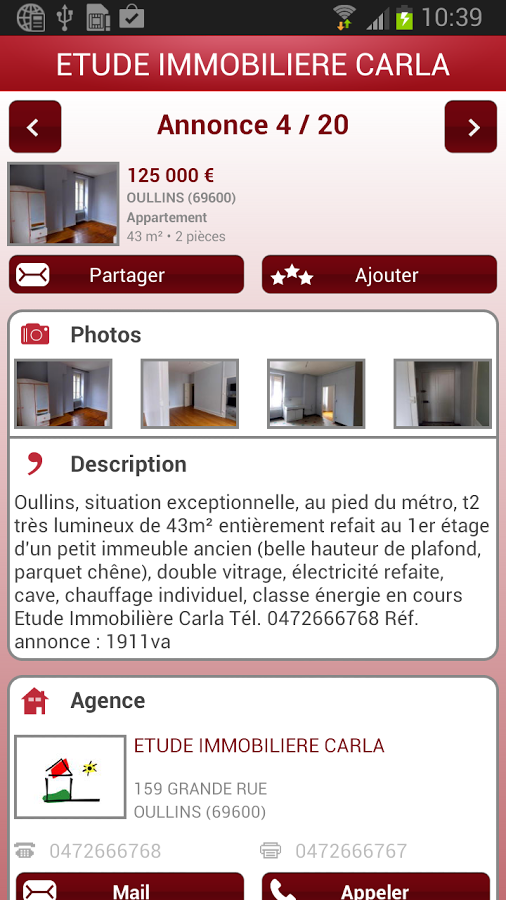 Etude Immobili&egrave;re Carla截图2