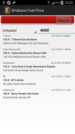 Fuel Price Search Brisbane截图4