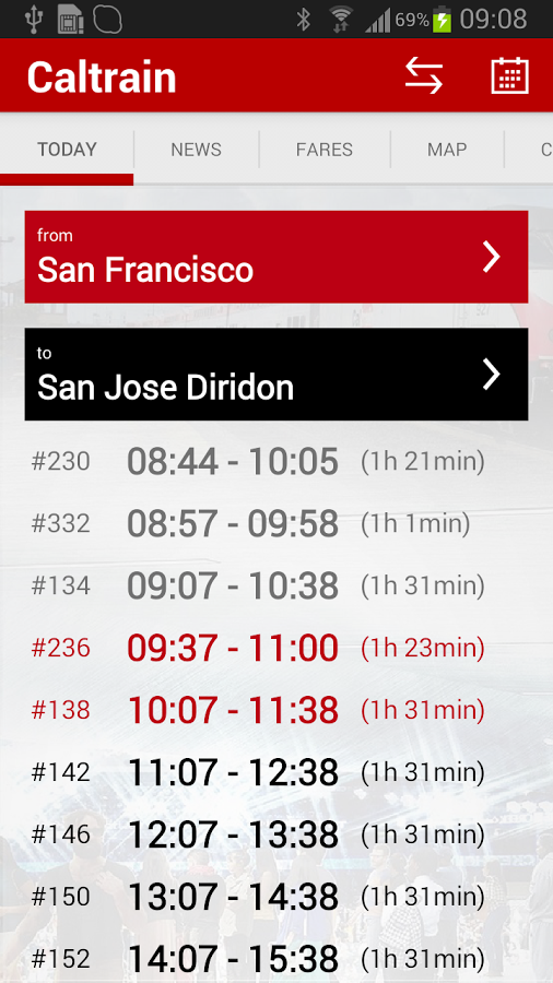 Caltrain截图1