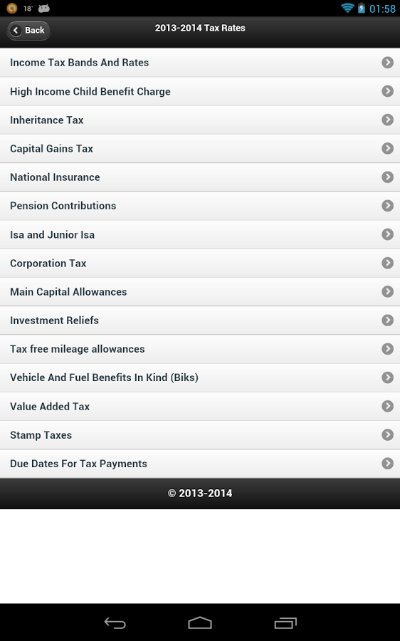 UK Tax Rates 2013/14截图2