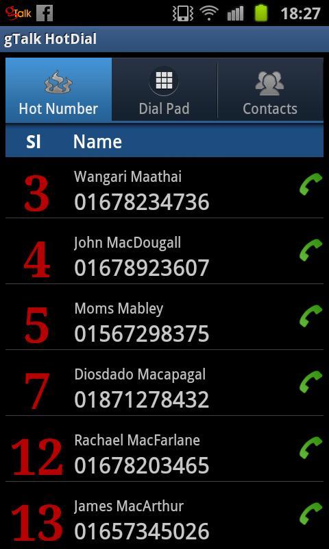 gTalk HotDial截图2