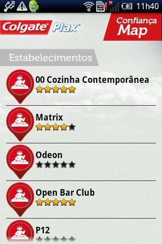 Confiança Map – Colgate Plax截图2