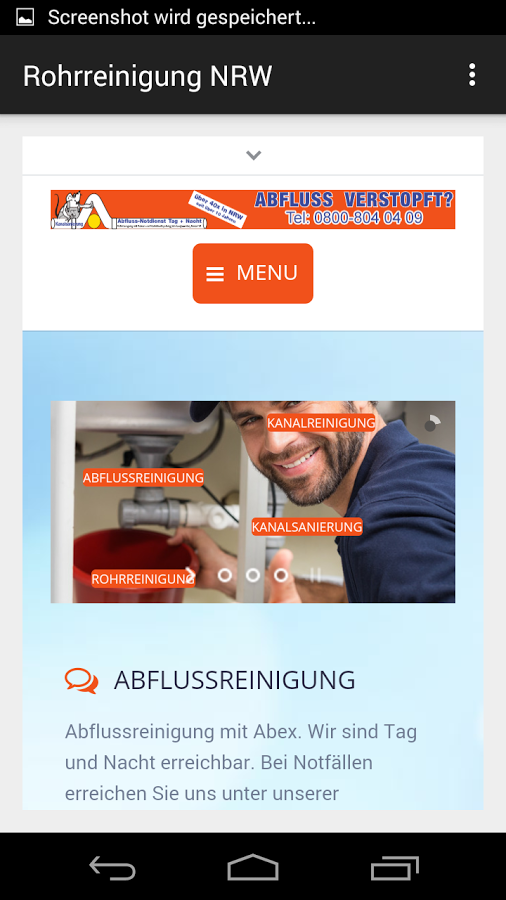 Rohrreinigung Düsseldorf截图1