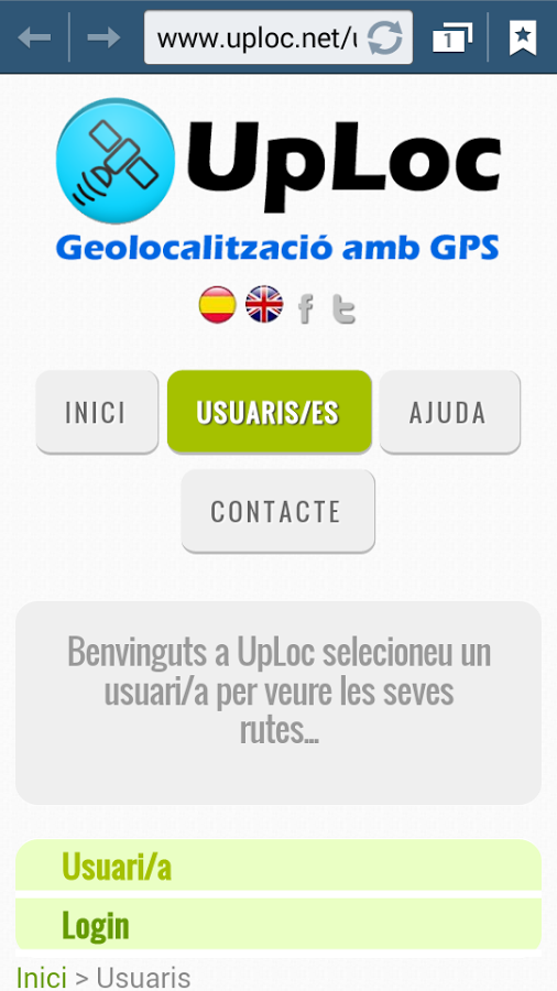 UpLoc -Geolocalització amb GPS截图2