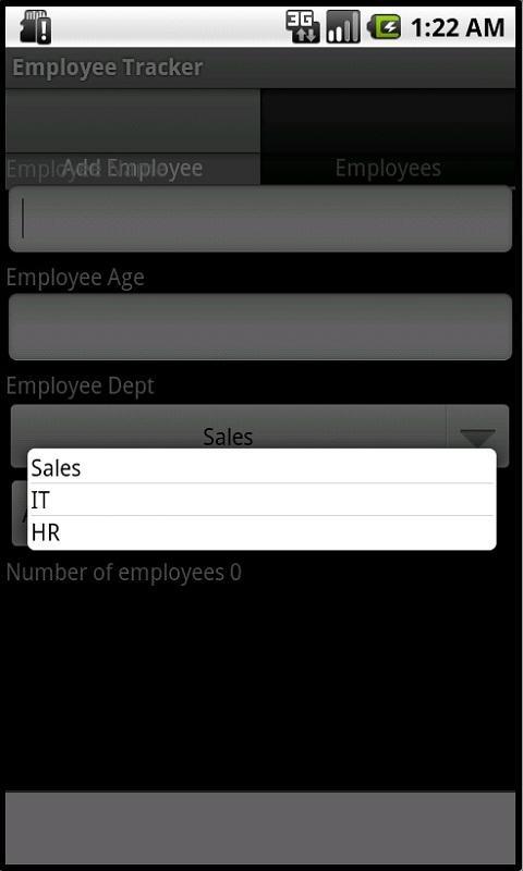 Employee Tracker截图2