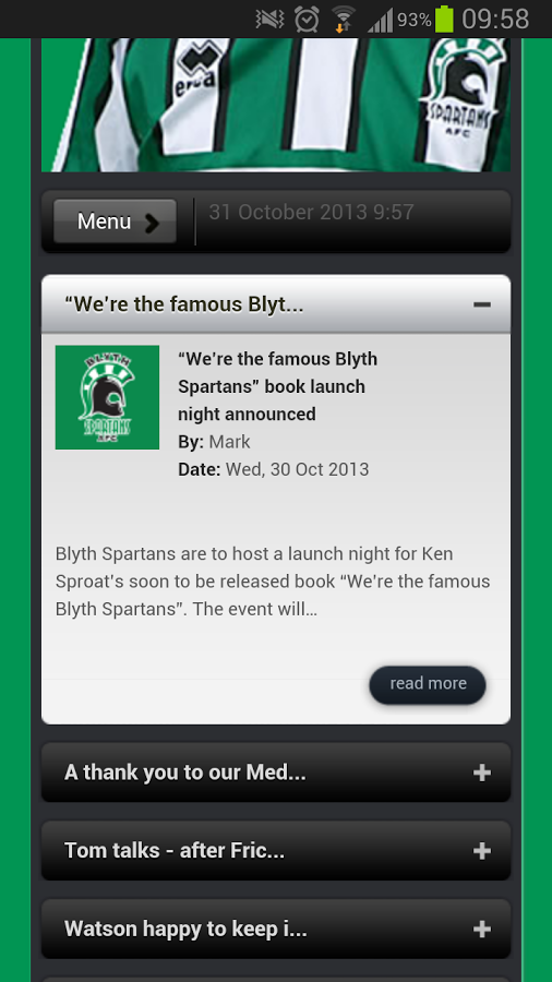 Blyth Spartans AFC (Official)截图2