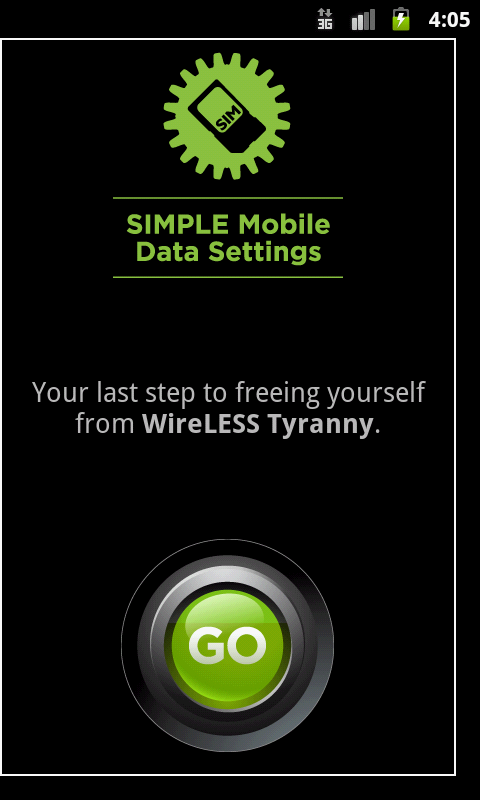 SIMPLE Mobile Data Settings截图1