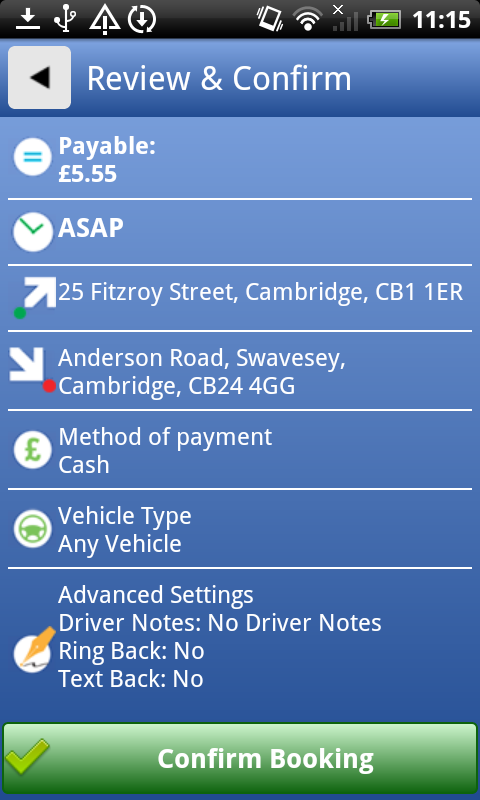 Cascades Minicabs London截图4