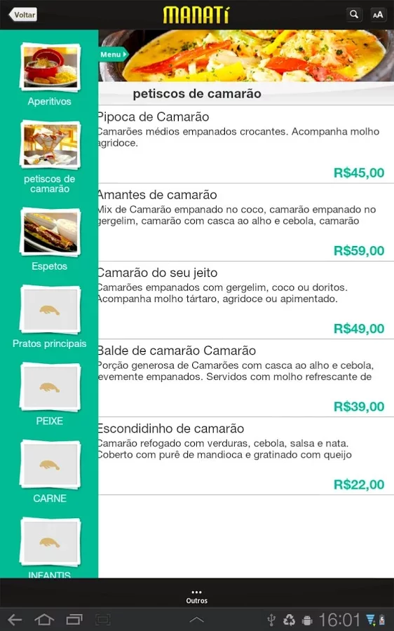 Manatí Restaurante Tablet截图4