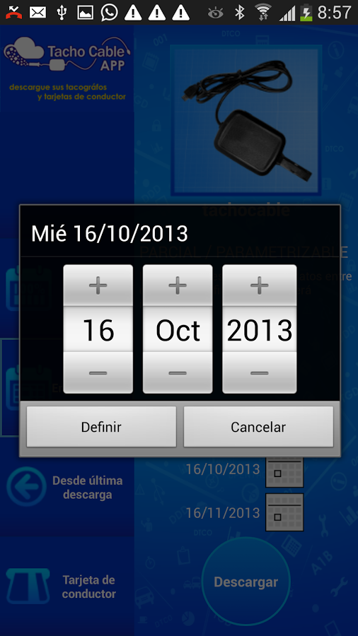 TACHOCABLE | Datos Tacógrafo截图5