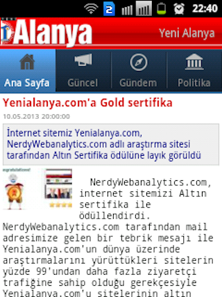 Yeni Alanya Gazetesi截图2