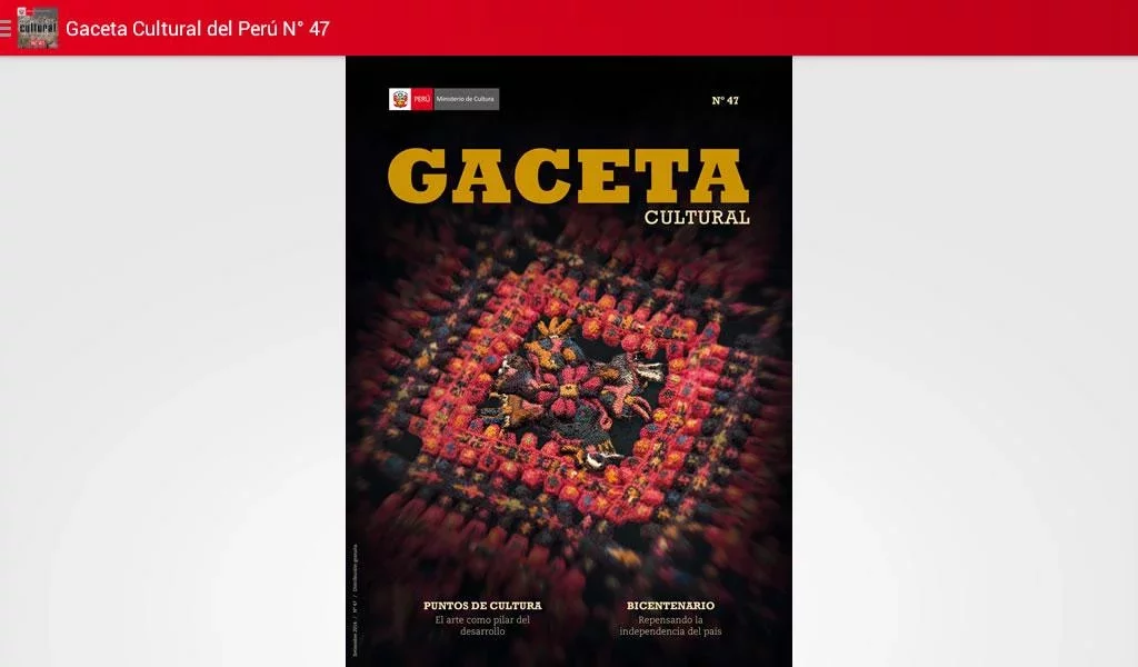 Gaceta Cultural N° 47截图1