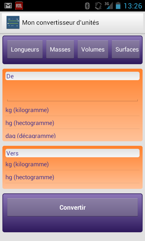 Mon convertisseur d'unités截图3