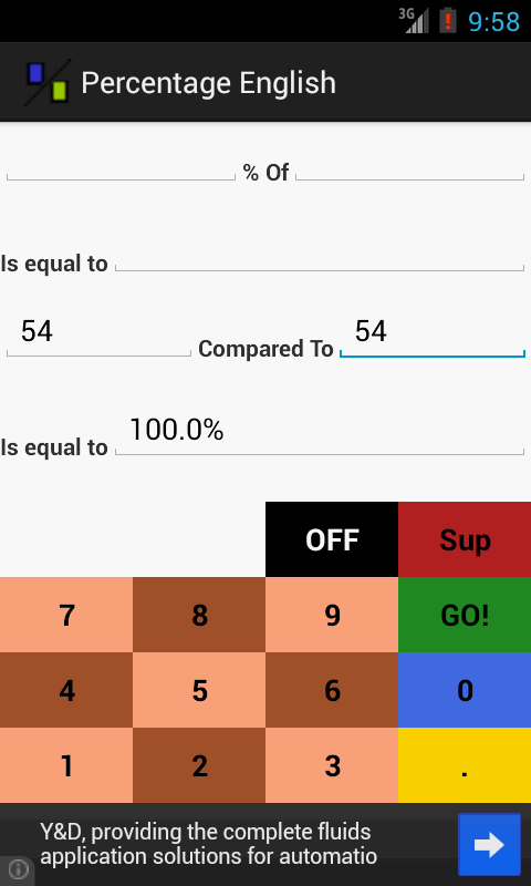 Percentage Calc English截图3