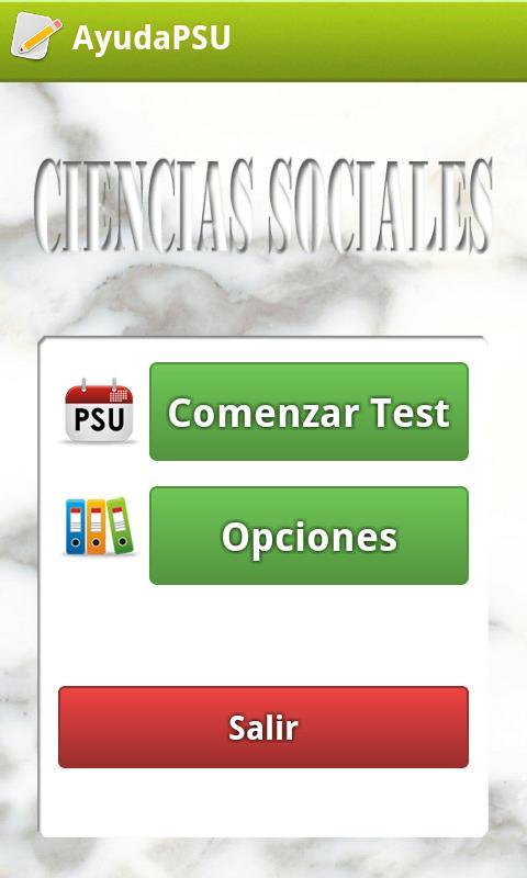 Ayuda PSU Ciencias Sociales截图1