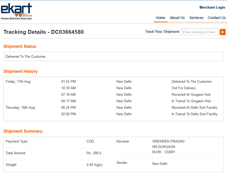 Courier Tracking India截图6