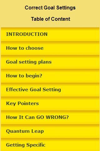 Correct Goal Settings截图1